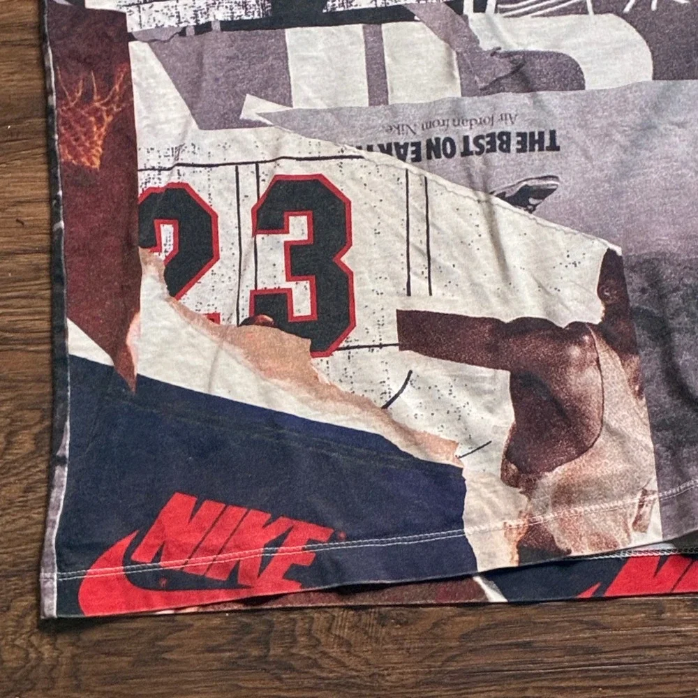 Nike Air Jordan 36 Slam Dunk Graphic T Shirt Men's XL All Over Print CJ6298